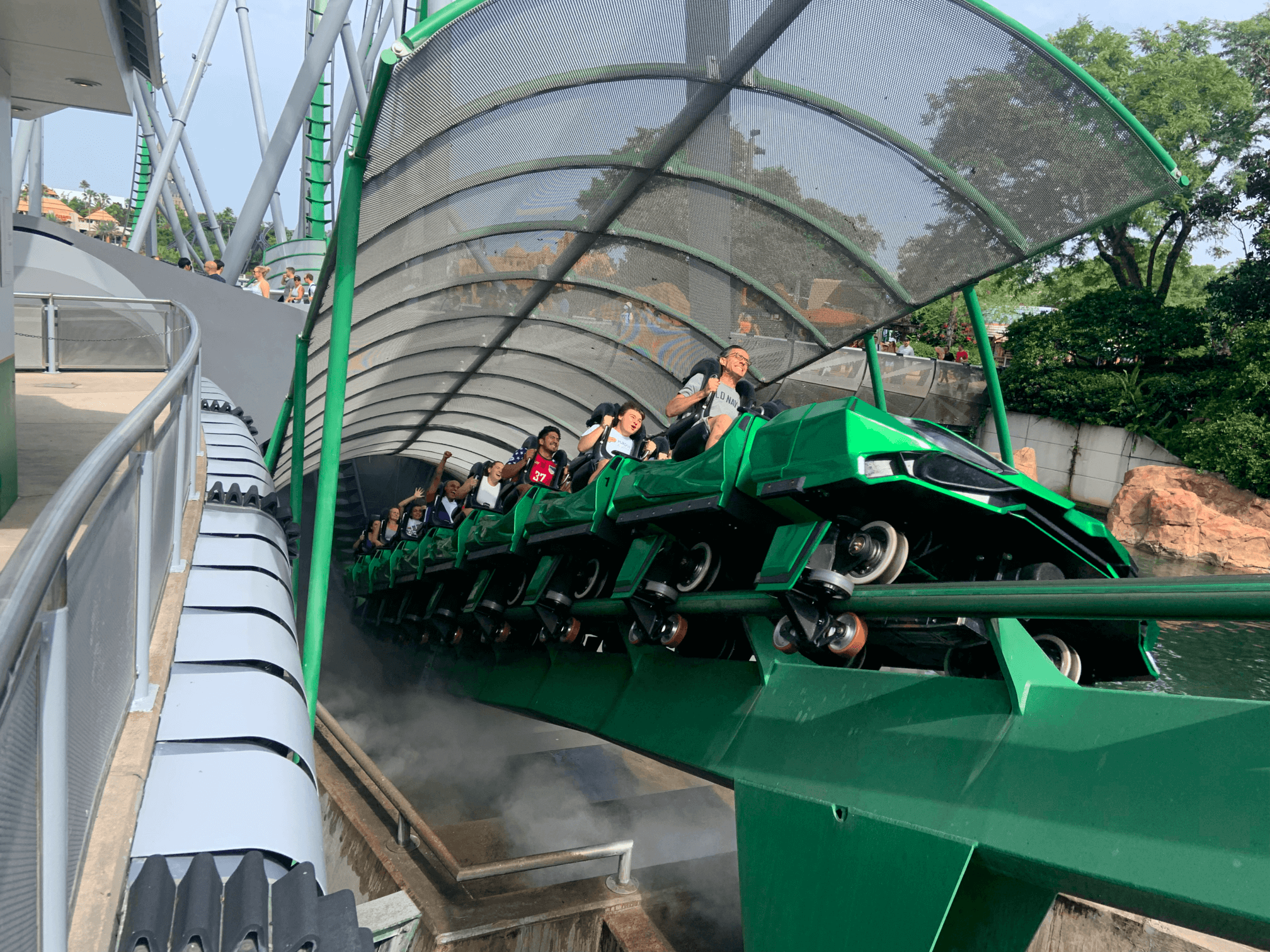 The Hulk coaster Universal Islands of Adventure